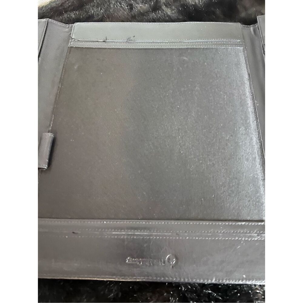 Franklin Covey Black Leather Organizer Binder Folder - Picture 5 of 6